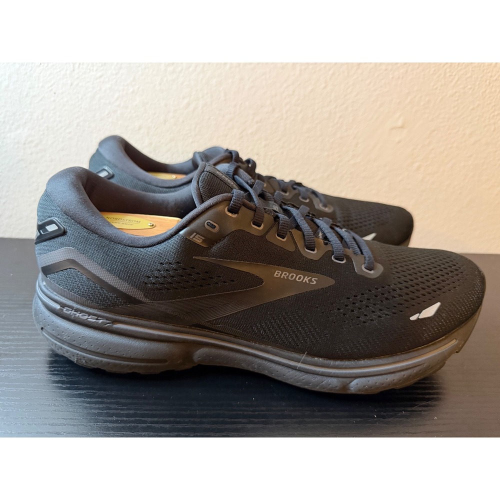 Brooks Ghost 15 Mens Running Shoes Triple Black 1103931D020 Size 13 Medium D